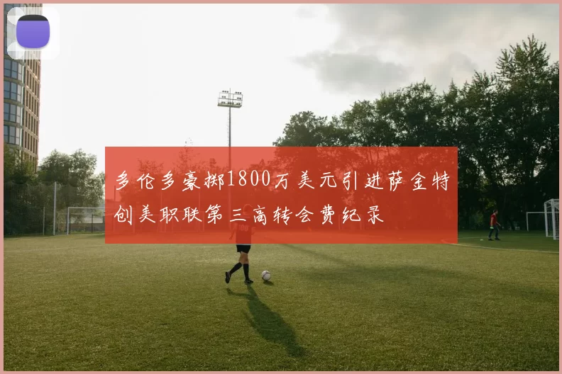 多伦多豪掷1800万美元引进萨金特创美职联第三高转会费纪录