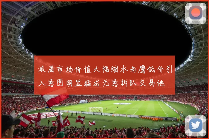 浓眉市场价值大幅缩水老鹰低价引入意图明显猛龙无意拆队交易他